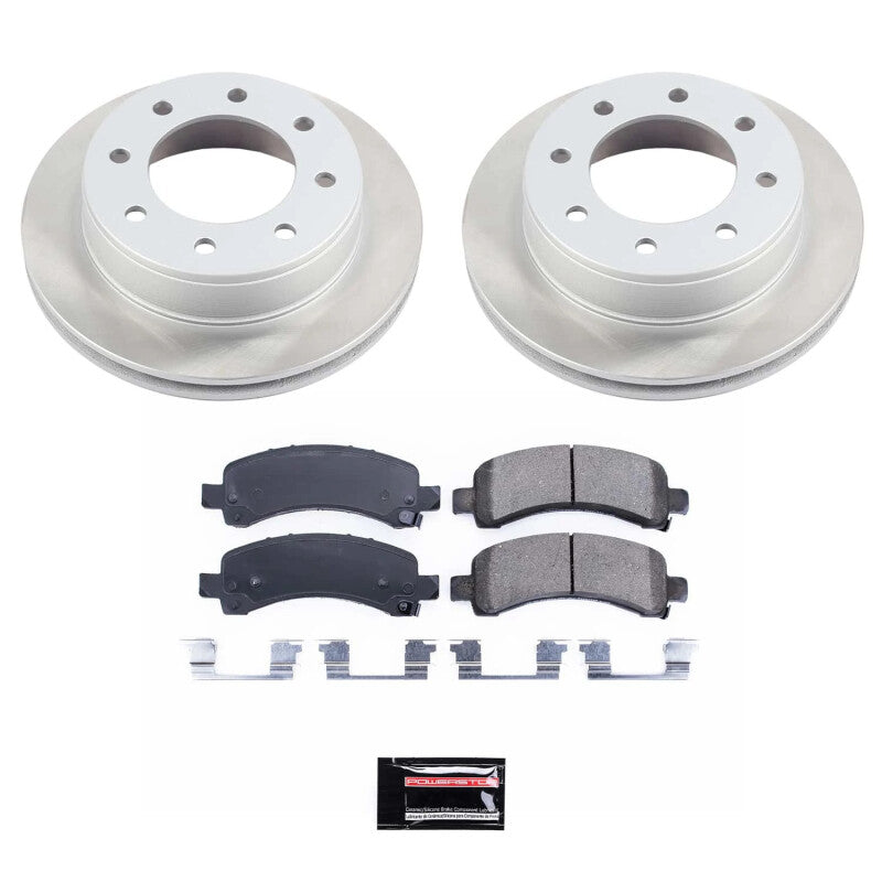 Power Stop 07-20 GMC Savana 3500 Rear Semi-Coated Rotor Kit Brake Kits - Performance Blank PowerStop