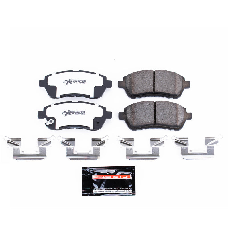 Power Stop 11-14 Mazda 2 Front Z26 Street Brake Pad w/Hardware Brake Pads - Performance PowerStop