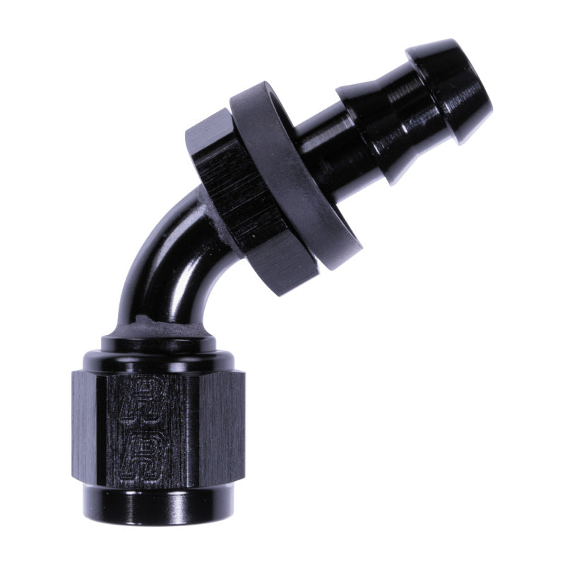 Russell 6AN Twist-Lok 60 Degree Hose End - Black Hoses Russell
