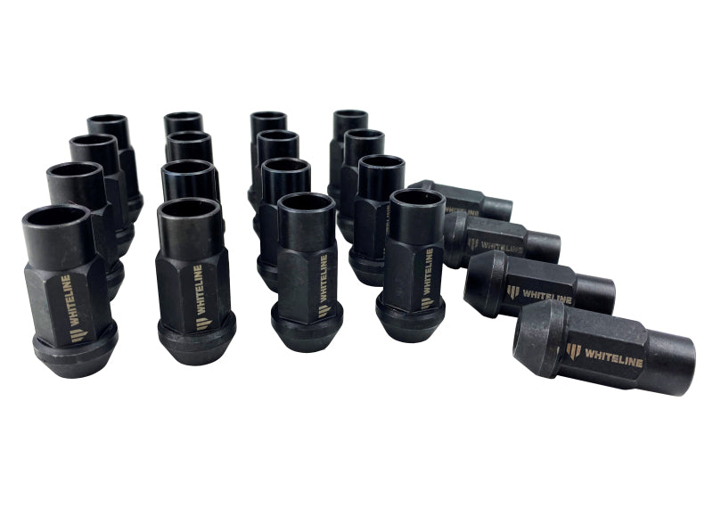 Whiteline M12x1.50 Branded Wheel Nuts - Set of 20 Lug Nuts Whiteline