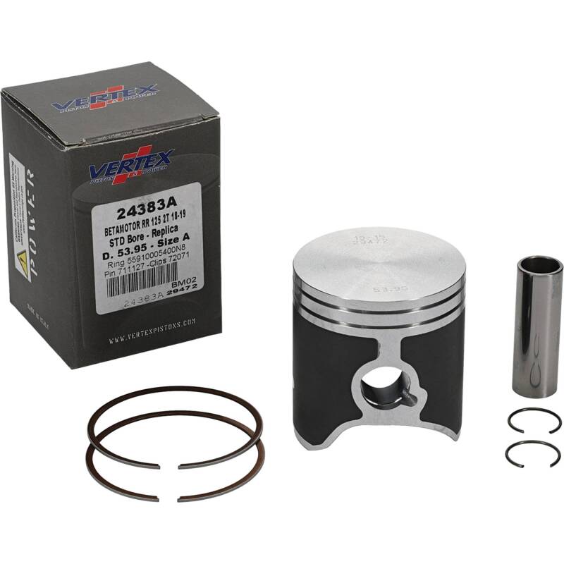 Vertex Piston 18-24 Beta RR 2T 125 125cc Cast Replica Piston Kit Piston Sets - Powersports Vertex Pistons
