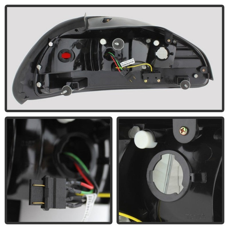 Spyder Pontiac Grand Prix 97-03 LED Tail Lights Black ALT-YD-PGP97-LED-BK Tail Lights SPYDER