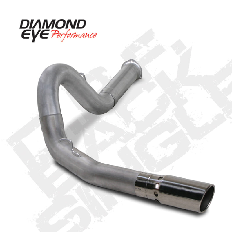 Diamond Eye KIT 5in DPF-BACK Single AL 07.5-08 CHEVY 6 6L 2500/3500 BPCKGD BX46X14X14OD EL-PL DPF Back Diamond Eye Performance