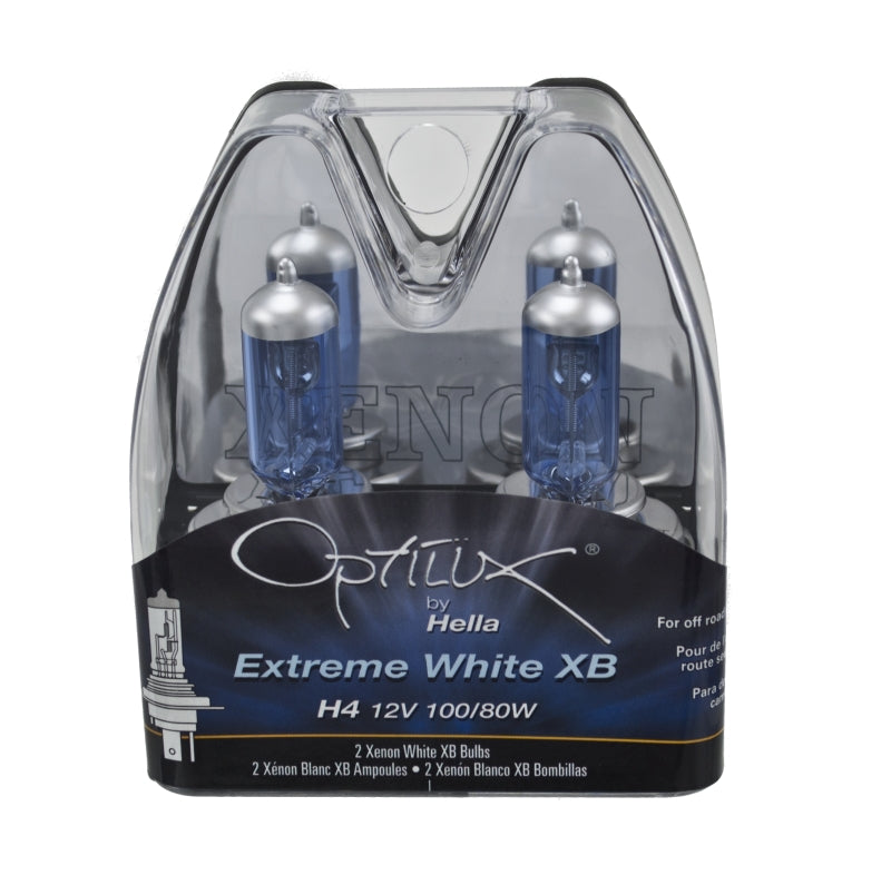 Hella Optilux H4 100/80W Xenon White XB Kit (Pair) Bulbs Hella