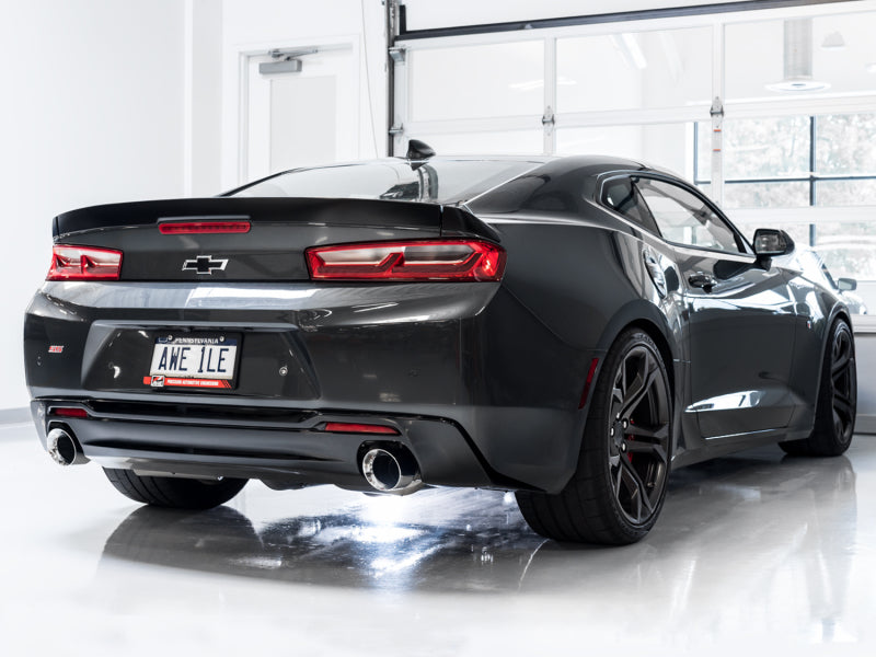 AWE Tuning 16-19 Chevrolet Camaro SS Axle-back Exhaust - Track Edition (Chrome Silver Tips) Axle Back AWE Tuning