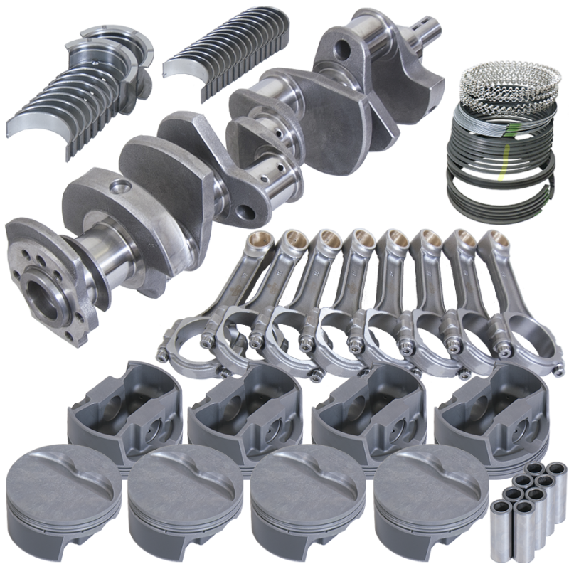 Eagle Chevy 350 3.750in Crank 6.000in I-Beam Rods -5cc Flat Top 4.040in Pistons Rotating Assembly Rotating Assemblies Eagle