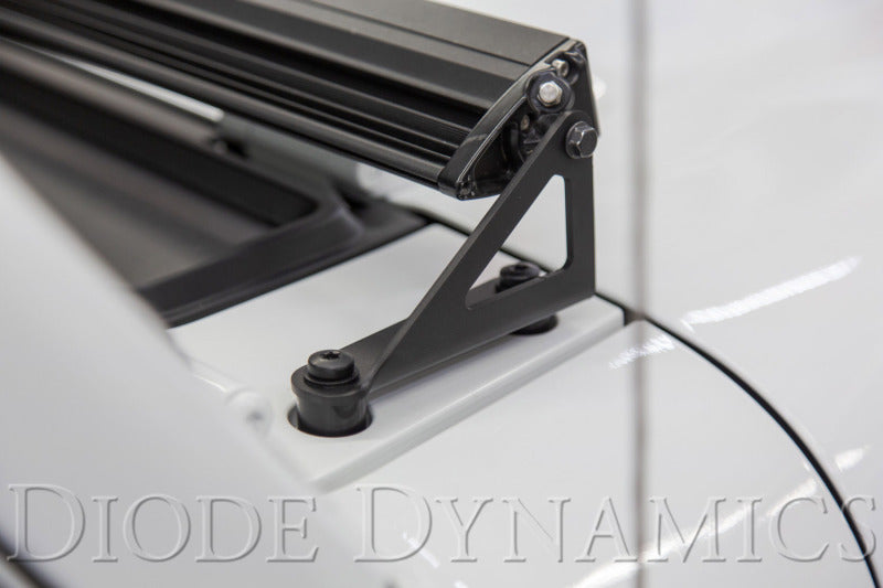Diode Dynamics 18-21 Jeep JL Wrangler/Gladiator Hood Bracket Kit Light Bars & Cubes Diode Dynamics