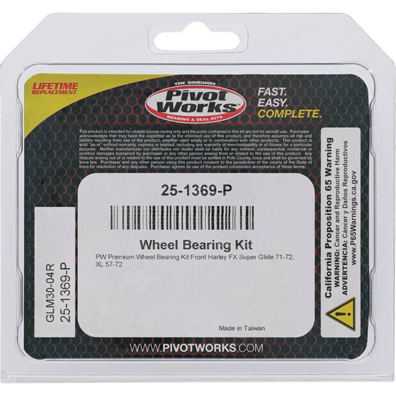 Pivot Works Harley Wheel Bearing Kit Premium Bearings Control Arms Pivot Works