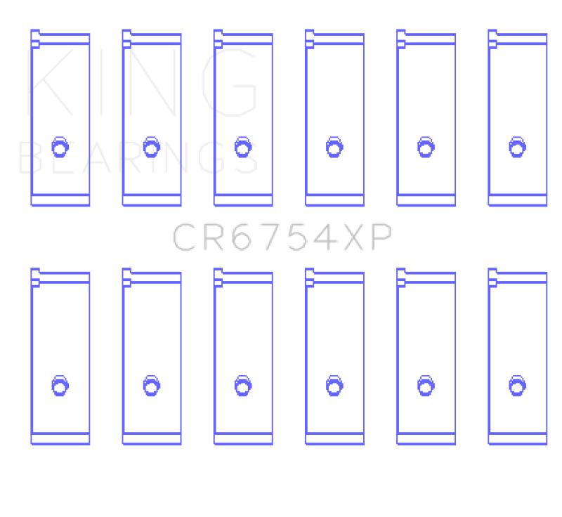 King Engine Bearings Toyota/Lexus 2JZGE/2JZGTE 3.0L (Size 0.25mm) Performance Rod Bearing Set Bearings King Engine Bearings