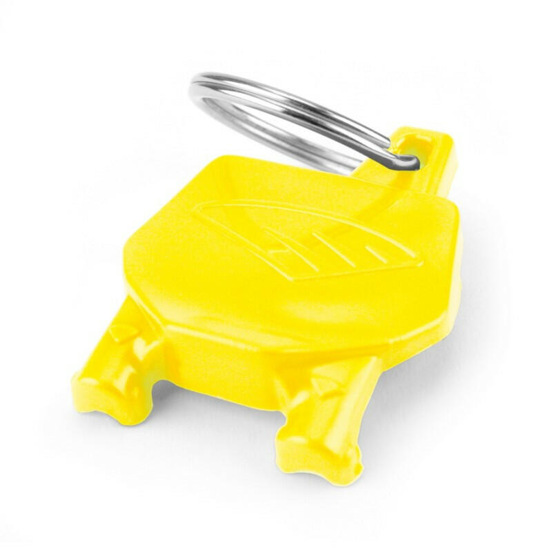 Cycra Key Ring with Number Plate - Yellow Marketing Cycra