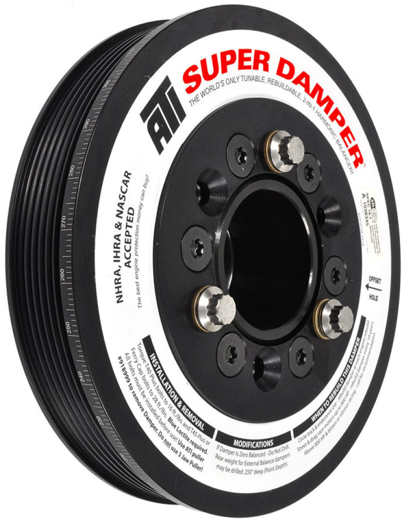 ATI Damper - 7.48in - Alum LW - 6/4 Grv - LSA - 09-15 Cadillac CTS-V (Excl SC Pulley) Crankshaft Dampers ATI