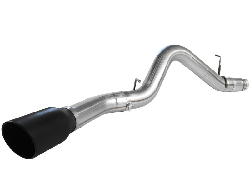 aFe MACHForce XP Exhaust 5in DPF-Back SS 11-13 GM Diesel Trucks V8-6.6L (td) (LML) (Blk Tip) DPF Back aFe