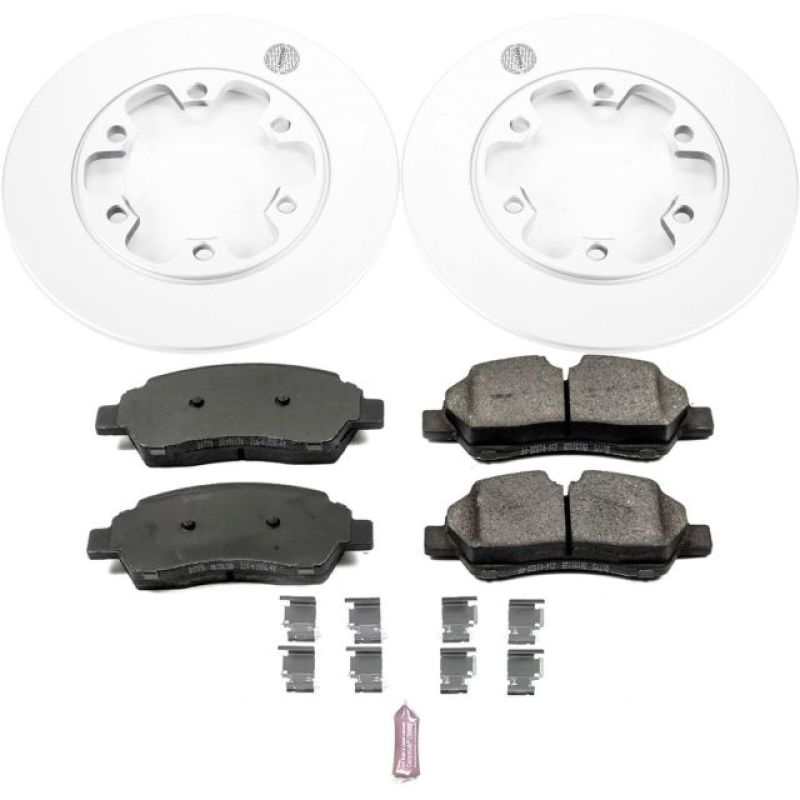 Power Stop 15-18 Ford Transit-350 HD Rear Z17 Evolution Geomet Coated Brake Kit Brake Kits - Performance Blank PowerStop
