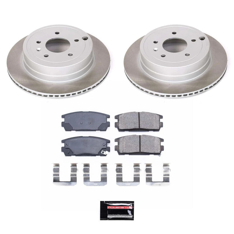 Power Stop 07-09 Suzuki XL-7 Rear Semi-Coated Rotor Kit Brake Kits - Performance Blank PowerStop