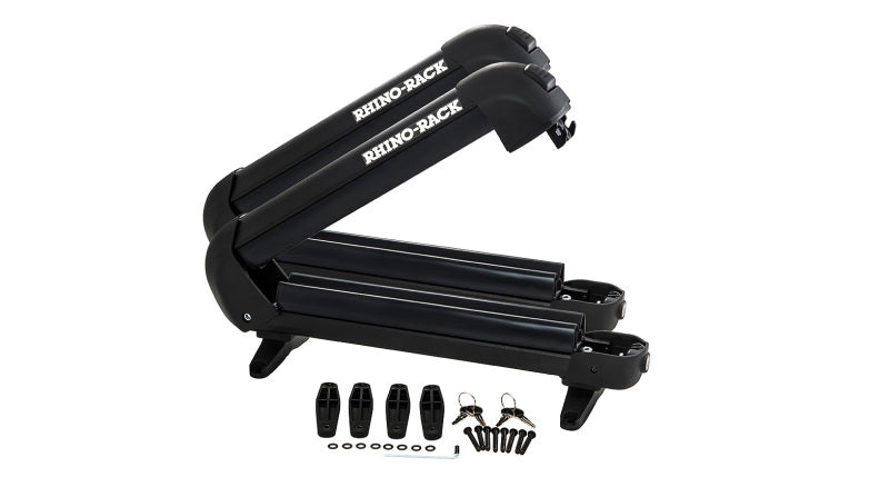 Rhino-Rack Universal Ski/Snowboard Carrier - Fits 3 Pairs of Skis or 2 Snowboards - Black Winter Sport Racks Rhino-Rack