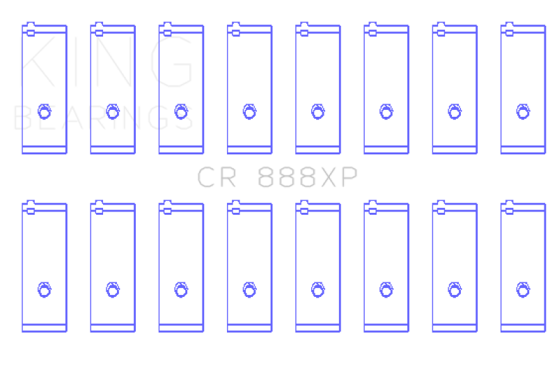 King Engine Bearings Toyota 1UZ-FE / 2UZ-FE / 3UZ-FE (Size +0.25mm) Connecting Rod Bearing Set Bearings King Engine Bearings