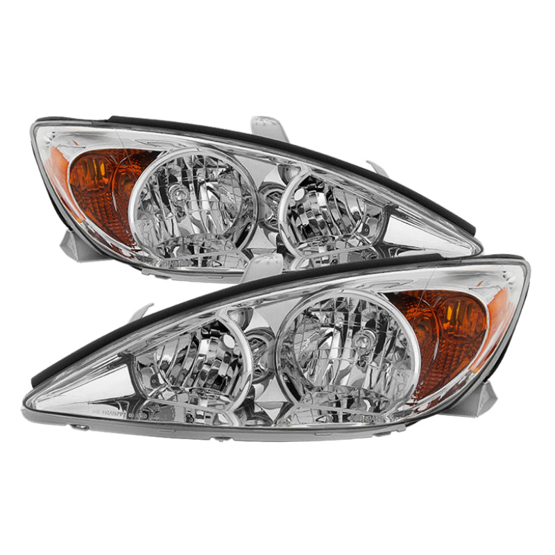 xTune Toyota Camry 2002-2004 OEM Style Headlights -Chrome HD-JH-TCAM02-AM-C Headlights SPYDER