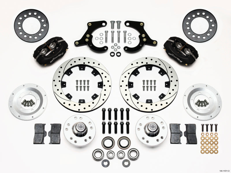 Wilwood Forged Dynalite Front Kit 11.75in Drilled 59-64 Chevy Impala / 63-64 Corvette Big Brake Kits Wilwood