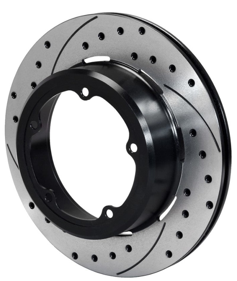 Wilwood Rotor-1.91in Offset-SRP-BLK-Drill-LH 12.19 x .810 - 5 x 5.75in Floater Brake Rotors - 2 Piece Wilwood