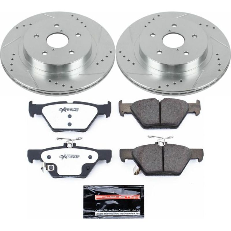 Power Stop 15-18 Subaru Legacy Rear Z26 Street Warrior Brake Kit Brake Kits - Performance D&S PowerStop