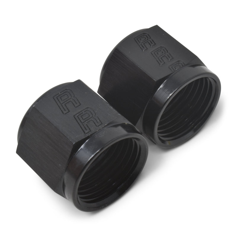 Russell Performance -10 AN Tube Nuts 5/8in dia. (Black) (1 pc.) Hardware - Singles Russell