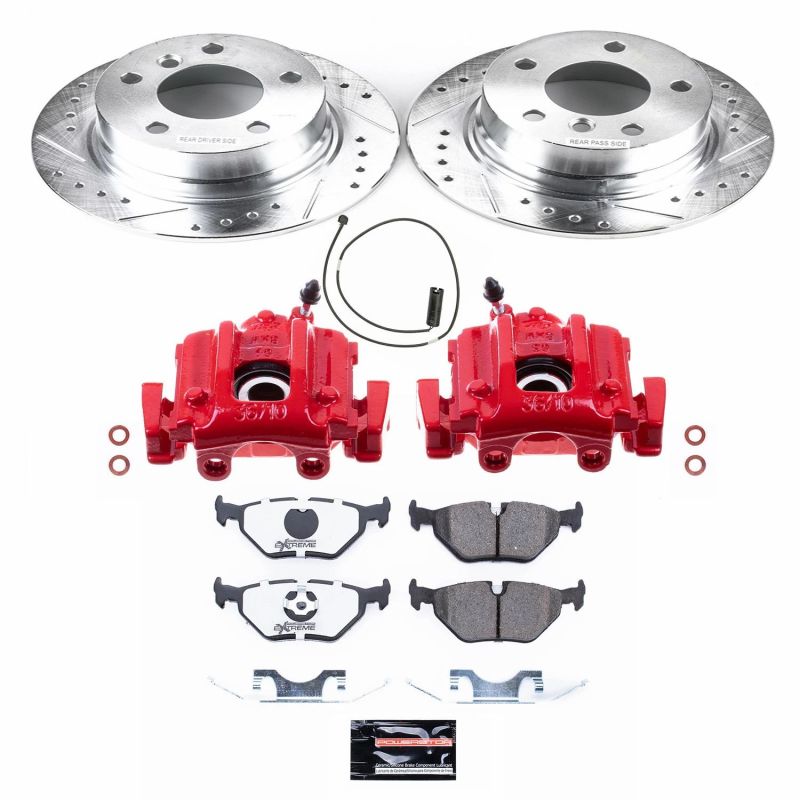 Power Stop 96-02 BMW Z3 Rear Z26 Street Warrior Brake Kit w/Calipers Brake Kits - Performance D&S PowerStop