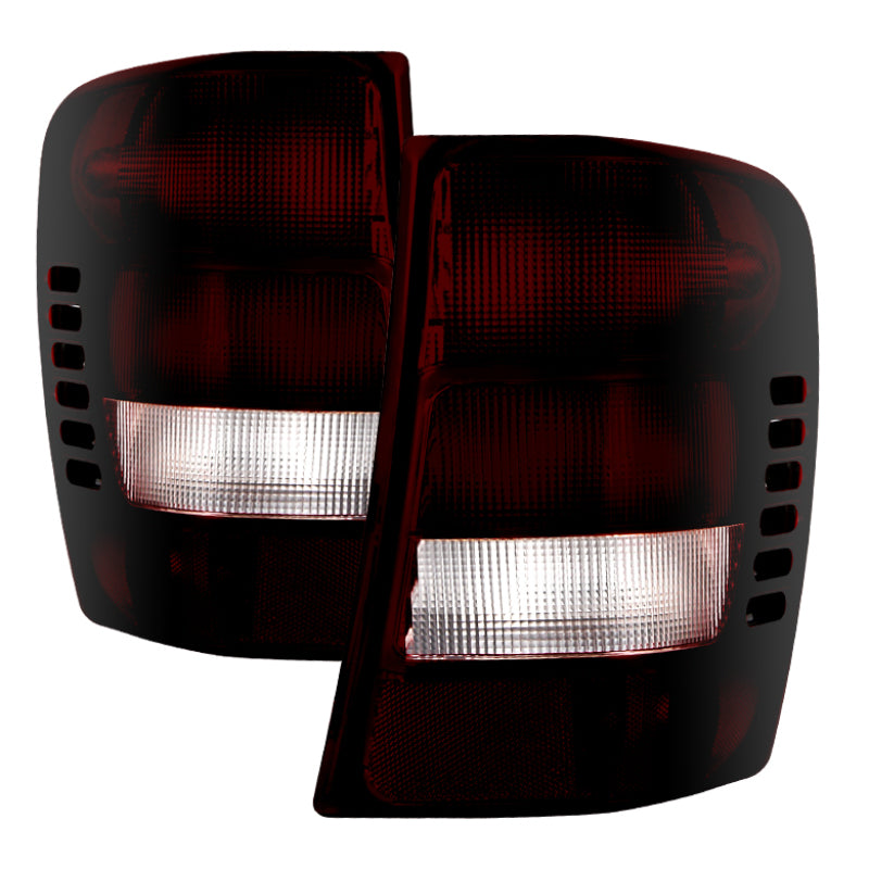 xTune Jeep Grand Cherokee 1999-2002 OEM Style Tail Lights Red Smoked ALT-JH-JGC99-OE-RSM Tail Lights SPYDER