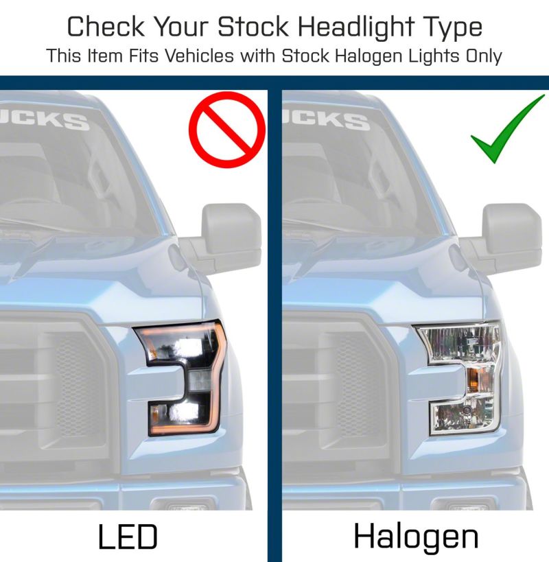 Raxiom 15-17 Ford F-150 Axial OEM Style Rep Headlights- Chrome Housing (Clear Lens) Headlights Raxiom