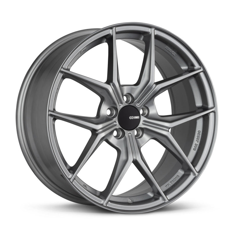 Enkei TSR-X 18x8 35mm Offset 5x114.3 BP 72.6mm Bore Storm Gray Wheel Wheels - Cast Enkei