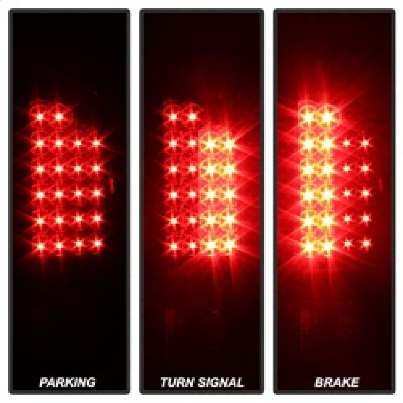xTune Dodge Ram 02-06 1500 / Ram 2500/3500 03-06 LED Tail Light Black ALT-JH-DR02-LED-BK Tail Lights SPYDER
