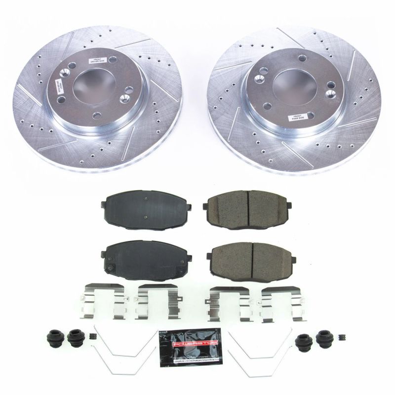 Power Stop 17-19 Kia Soul Front Z23 Evolution Sport Brake Kit Brake Kits - Performance D&S PowerStop