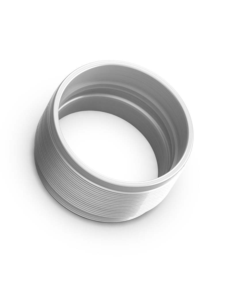 fifteen52 Super Touring Threaded Snout Anodized Silver w/Satin Clear Cover Plate Wheel Center Caps fifteen52