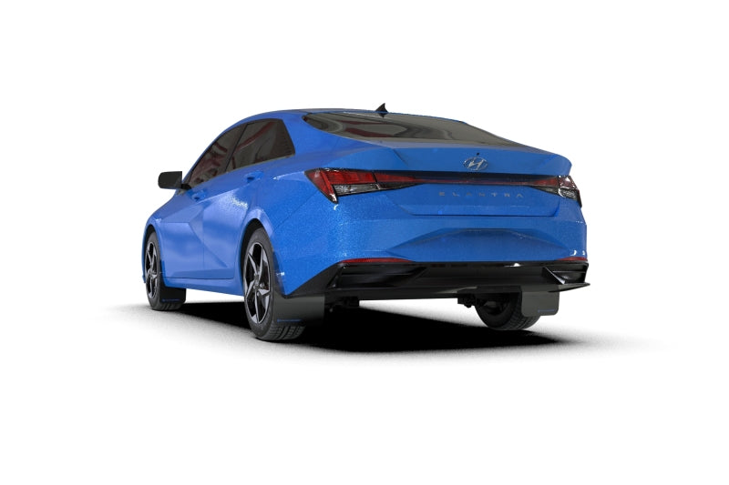 Rally Armor 21-23 Hyundai Elantra Black UR Mud Flap w/Blue Logo Mud Flaps Rally Armor