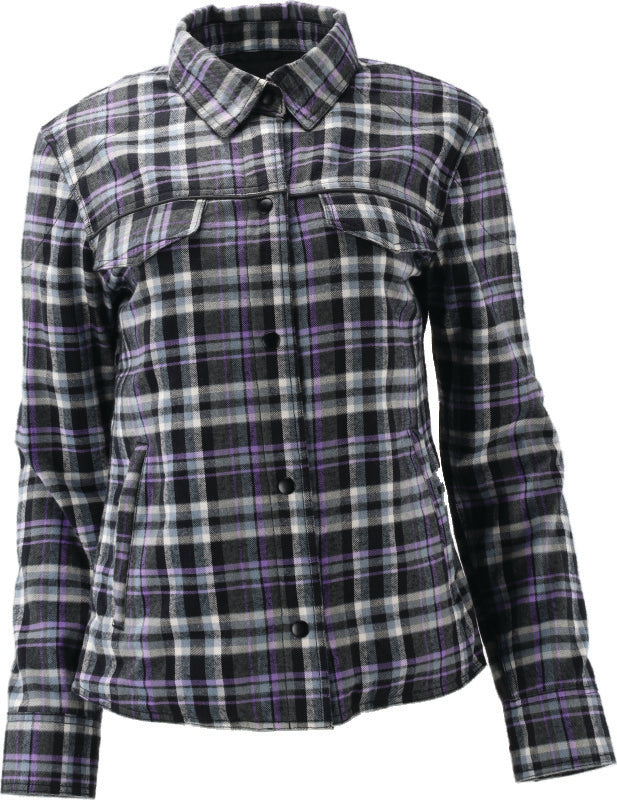 Kuryakyn Leather By River Road Cameo Flannel Moto Shirt Womens - Large Shirts Kuryakyn