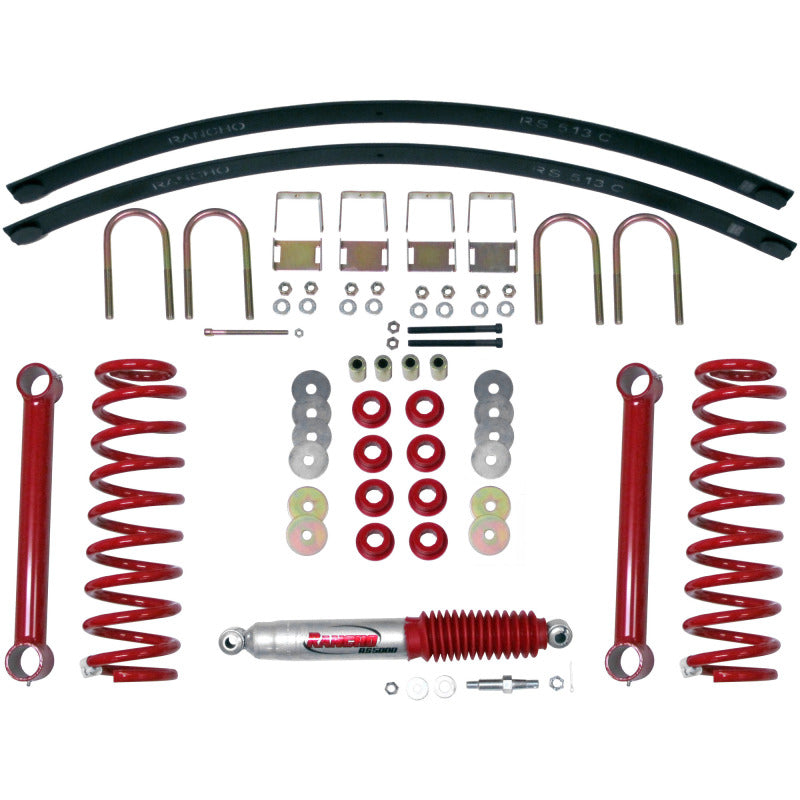 Rancho 07-17 Jeep Wrangler Fr and R Suspension System Component - Box One Lift Kits Rancho