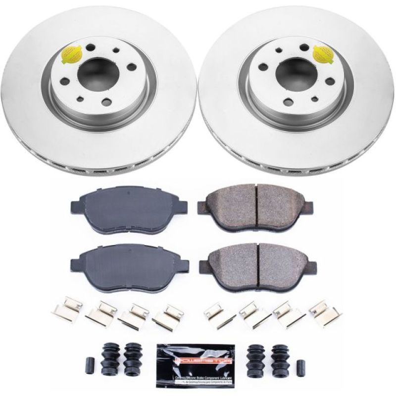 Power Stop 12-18 Fiat 500 Front Z23 Evolution Sport Coated Brake Kit Brake Kits - Performance D&S PowerStop