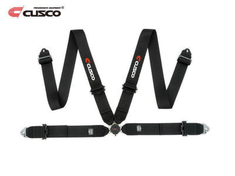 Cusco Universal 4 Point 3in Shoulder 3in Lap w/ Eyebolts (7/16-20UNF Thread) Racing Harness - Black Seat Belts & Harnesses Cusco