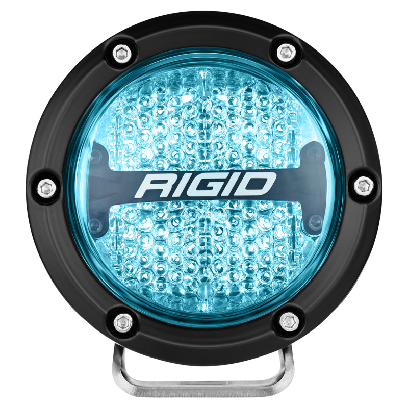 Rigid Industries 360-Series 4in LED Off-Road Diffused Beam - RGBW Backlight (Pair) Light Bars & Cubes Rigid Industries