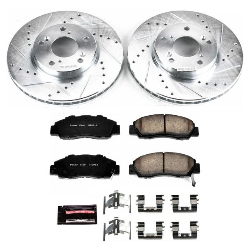 Power Stop 98-02 Honda Accord Front Z23 Evolution Sport Brake Kit Brake Kits - Performance D&S PowerStop