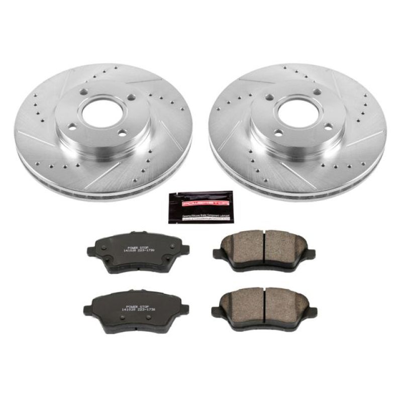 Power Stop 14-19 Ford Fiesta Front Z23 Evolution Sport Brake Kit Brake Kits - Performance D&S PowerStop