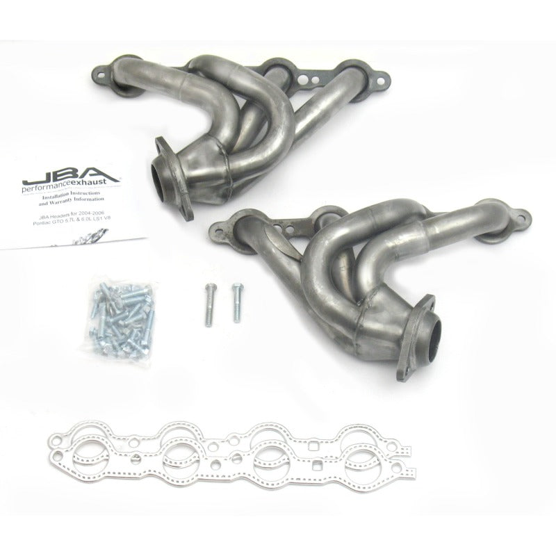 JBA 04-06 Pontiac GTO 5.7/6.0L LS 1-5/8in Primary Raw 409SS Cat4Ward Header Headers & Manifolds JBA