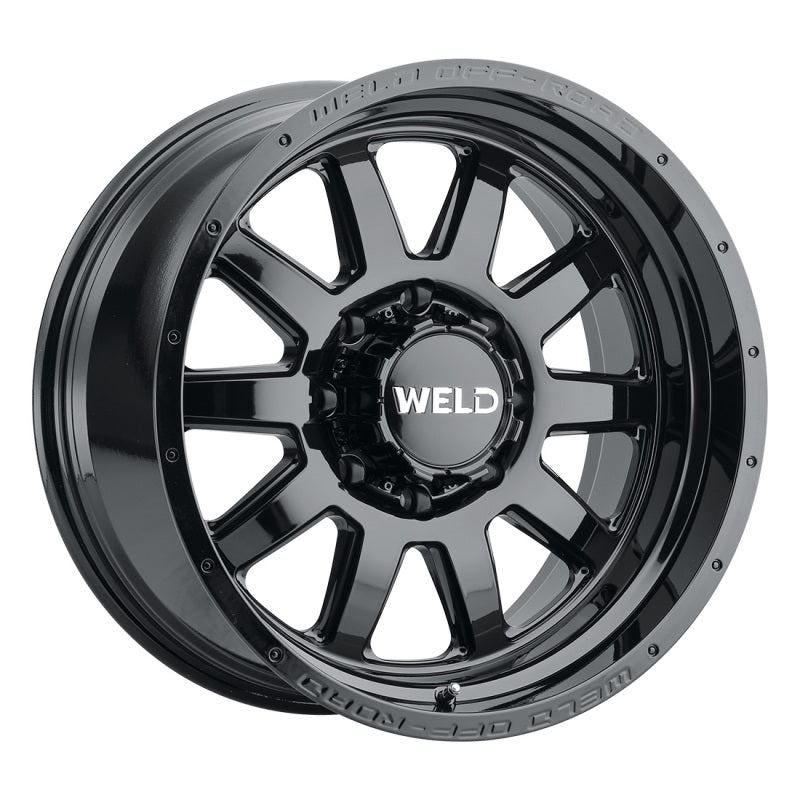 Weld Off-Road W168 20X10 Stealth 8X180 ET-18 BS4.75 Gloss Black 124.3 Wheels - Forged Weld