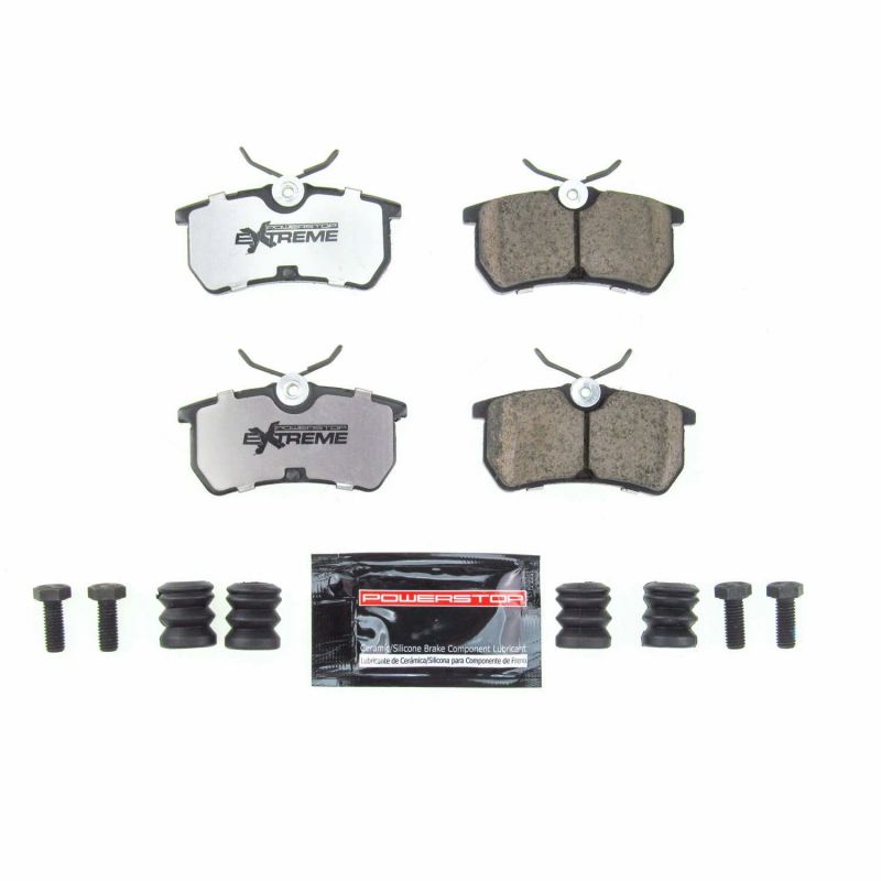Power Stop 14-19 Ford Fiesta Rear Z26 Extreme Street Brake Pads w/Hardware Brake Pads - Performance PowerStop