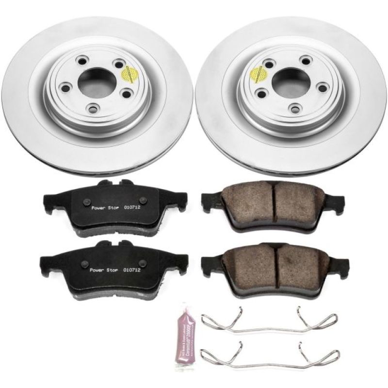 Power Stop 06-08 Jaguar S-Type Rear Z23 Evolution Sport Coated Brake Kit Brake Kits - Performance D&S PowerStop