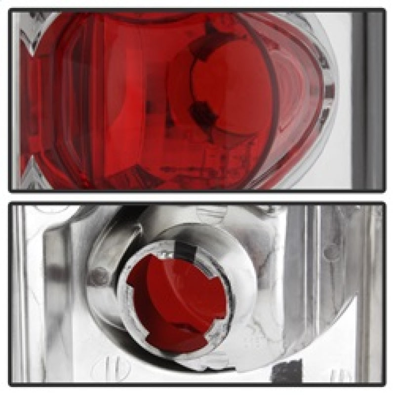 Spyder Ford F150 87-96/Ford Bronco 88-96 Euro Style Tail Lights Chrome ALT-YD-FF15089-C Tail Lights SPYDER