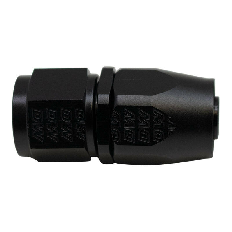 DeatschWerks 10AN Female Swivel Straight Hose End CPE - Anodized Matte Black Fittings DeatschWerks