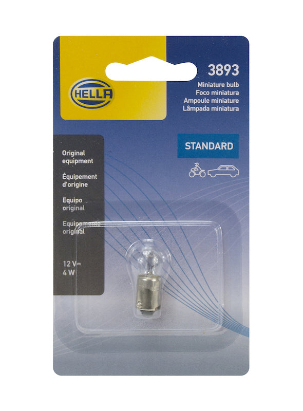 Hella Bulb 3893 12V 4W Ba9S T275 Bulbs Hella