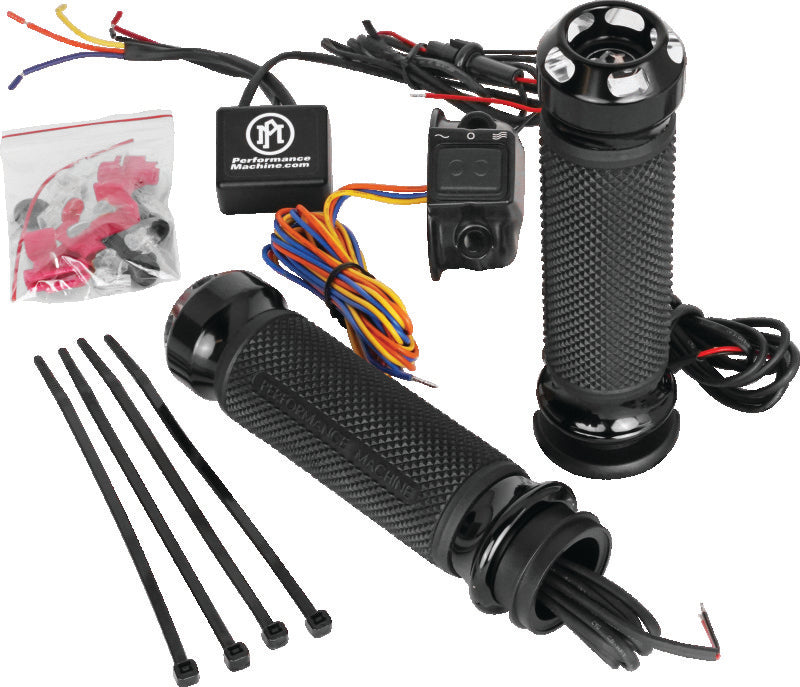Performance Machine FLHX TBW Apex Heated Grips - Contrast Cut Grips Performance Machine