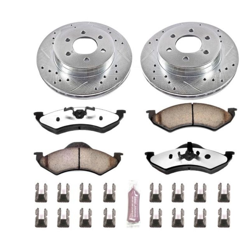 Power Stop 00-02 Dodge Dakota Front Z36 Truck & Tow Brake Kit Brake Kits - Performance D&S PowerStop