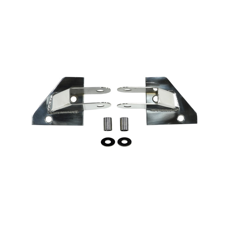 Rugged Ridge 87-95 Jeep Wrangler YJ Stainless Steel Mirror Relocation Brackets Exterior Trim Rugged Ridge